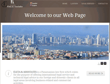 Tablet Screenshot of eletalaw.com